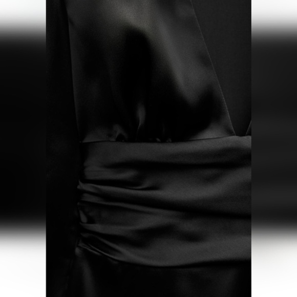 Zara Satin Effect Mini Dress - Picture 7 of 7